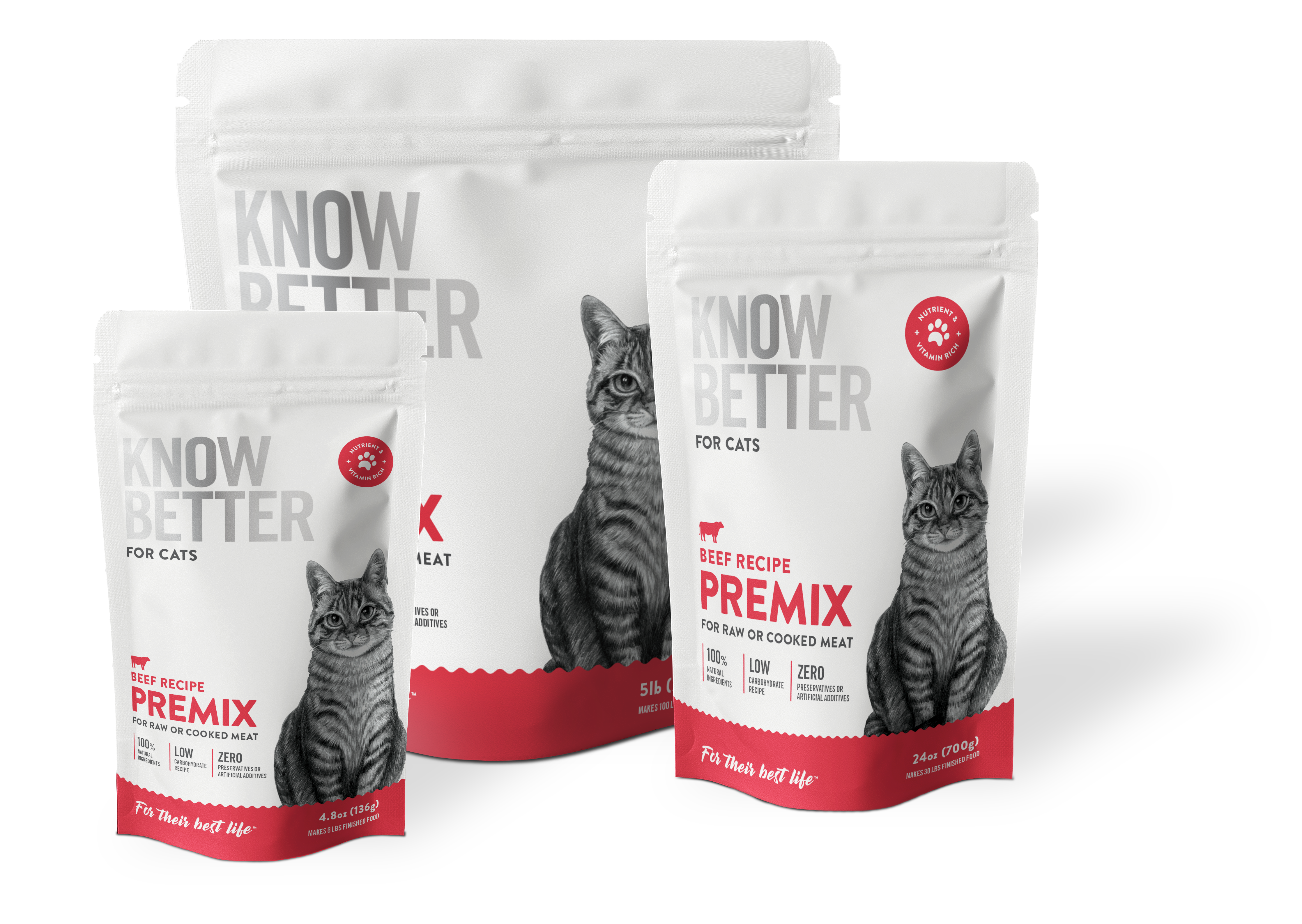 Know Better for Cats - Beef Recipe - For making a healthy homemade cat food