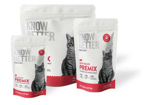 Know Better for Cats - Beef Recipe - For making a healthy homemade cat food